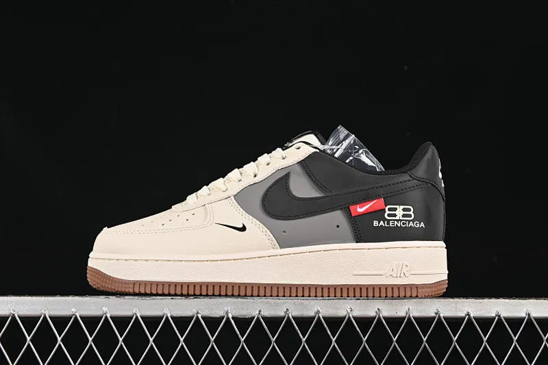 All categories Nk Air Force 1 Air Force series Nk Air Force 1 Low Air Force low-top Nike Air Force 1'07 Low joint beige black raw rubber Air Force 1 low-top casual sneakers HJ3318-005